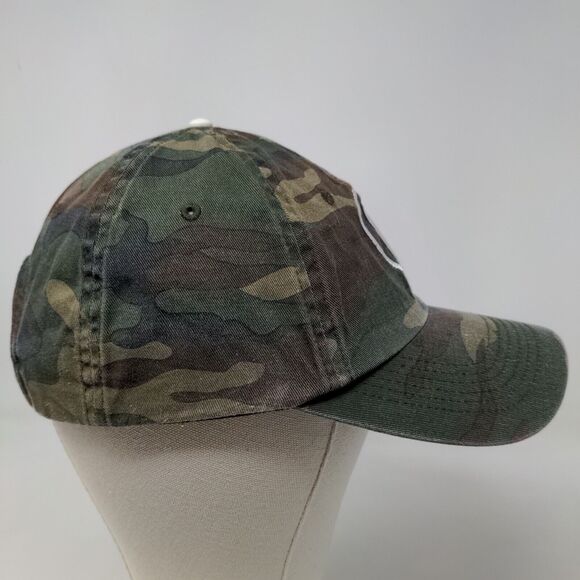 Port Authority Men's Strapback Camo Hat OSFA The Edge Embroidered Logo - Picture 6 of 11